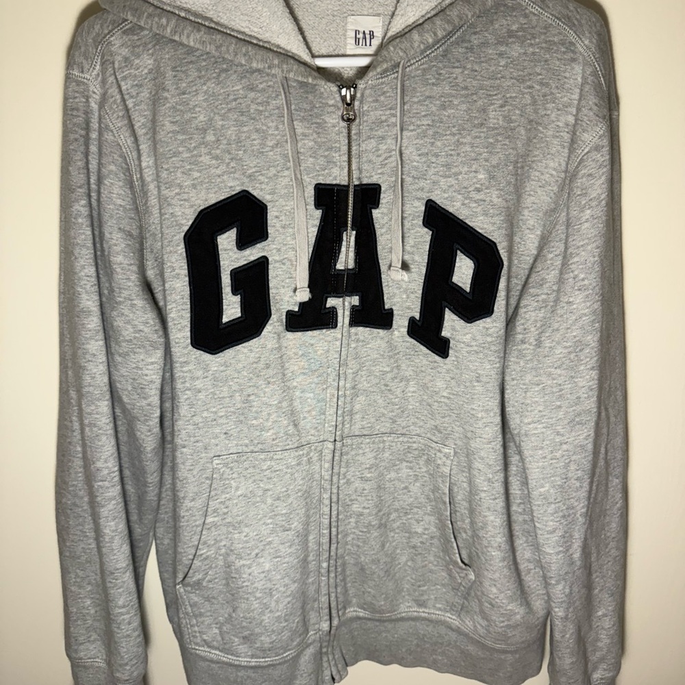 GAP Cream Textured Hoodie